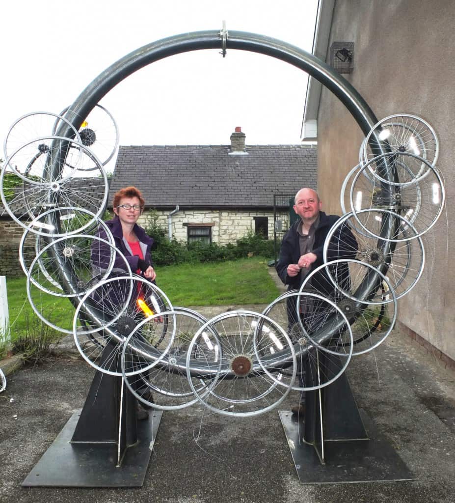 Local artists Robin and Sara Widdowson have helped design the sculpture